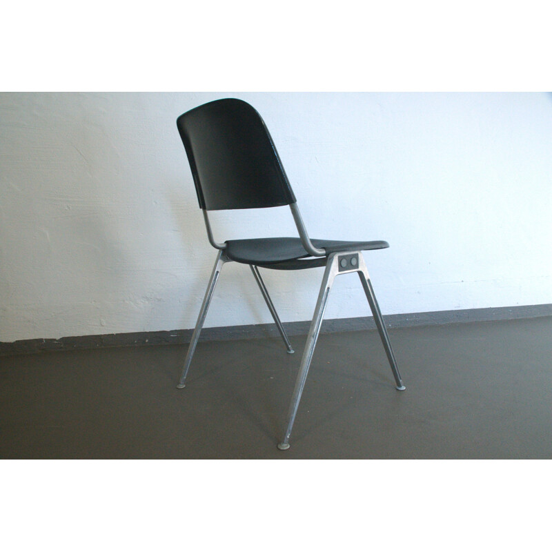 Set of 10 Stacking Chairs in Alloy from D. ALBINSON for Knoll Int. - 1960s