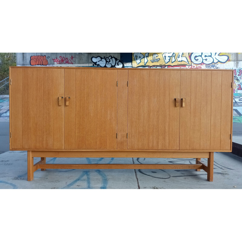 Dänisches Vintage-Highboard aus Eichenholz von Kurt Ostervig für Kp Möbler