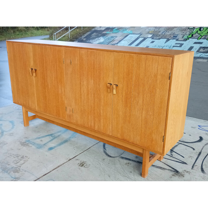 Danish vintage highboard in oakwood by Kurt Ostervig for Kp Möbler