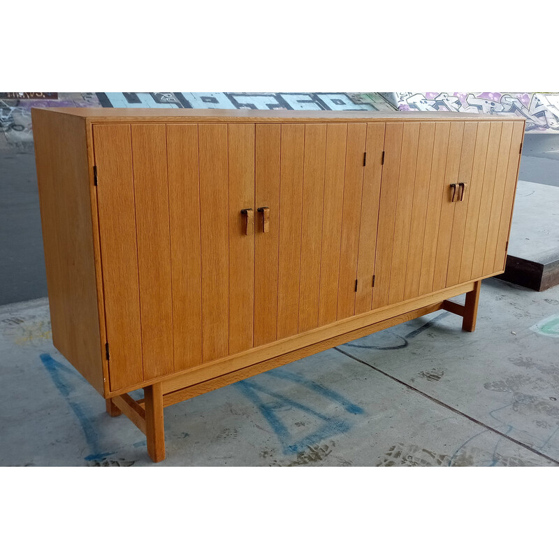 Danish vintage highboard in oakwood by Kurt Ostervig for Kp Möbler