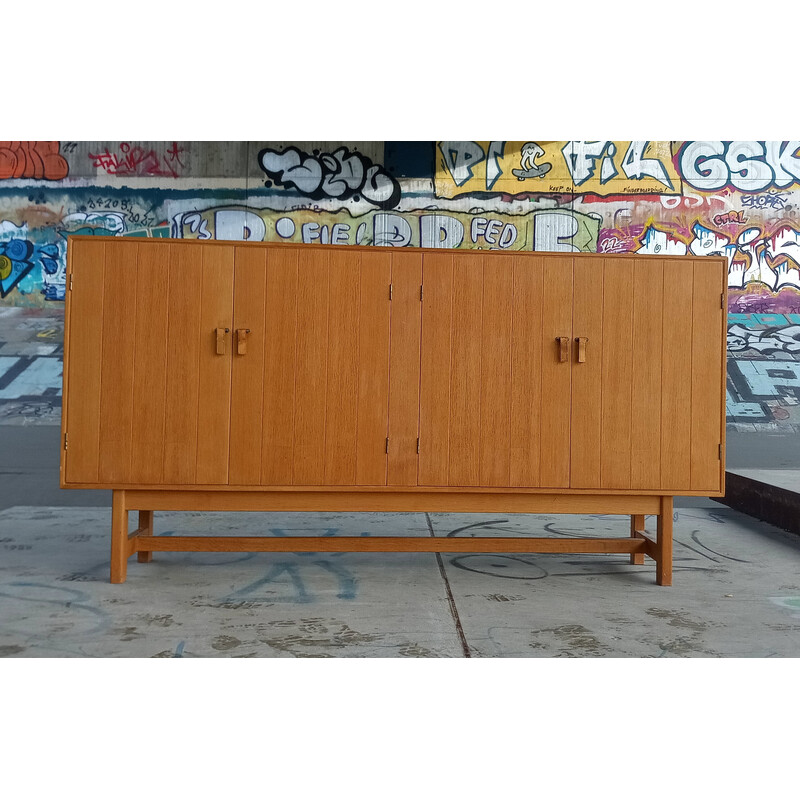 Danish vintage highboard in oakwood by Kurt Ostervig for Kp Möbler