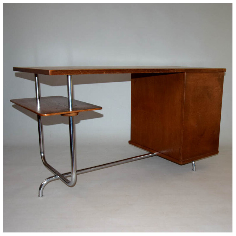 Vintage writing desk H-180 by Jindřich Halabala for Úp závody Brno