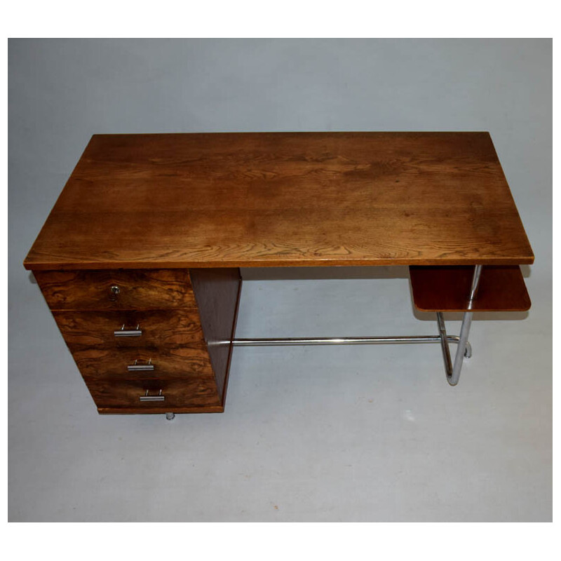 Vintage writing desk H-180 by Jindřich Halabala for Úp závody Brno