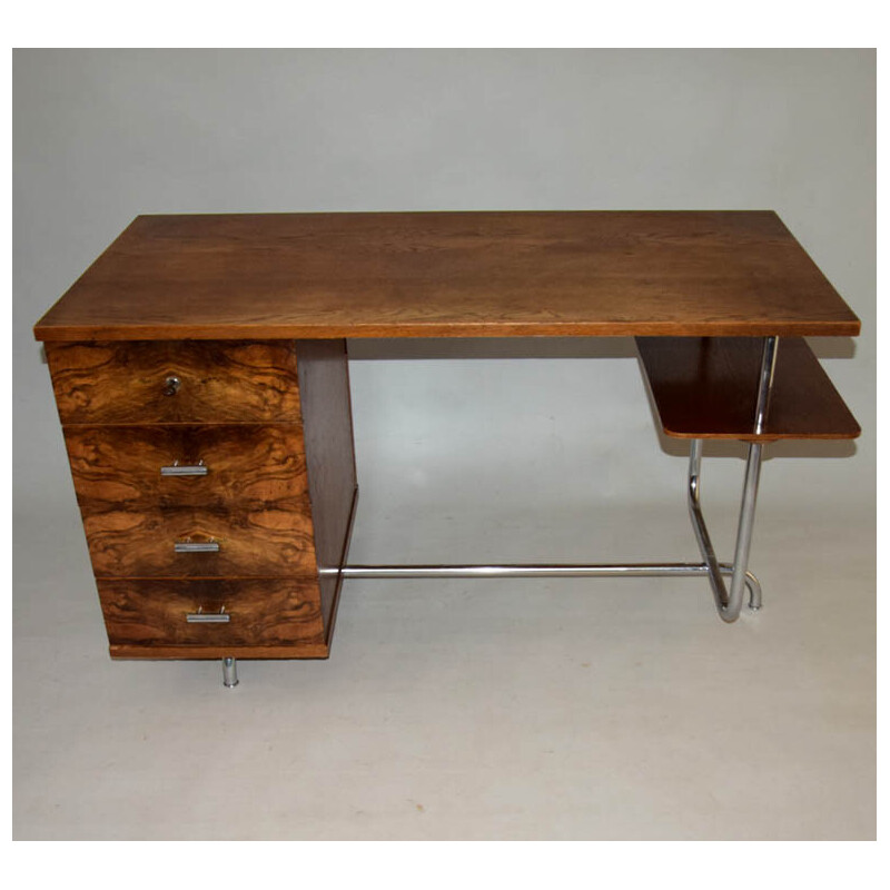 Vintage writing desk H-180 by Jindřich Halabala for Úp závody Brno