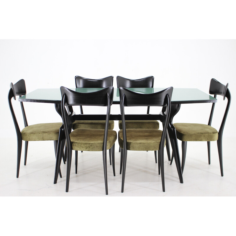 Italiaanse vintage eetkamer set, 1960