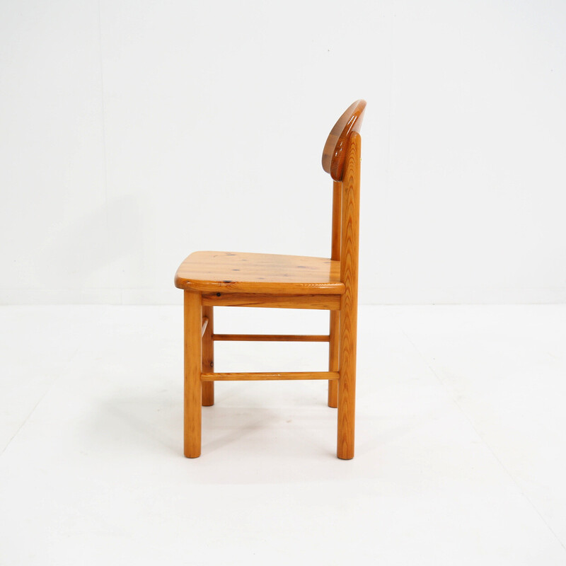 Juego de 10 sillas vintage "Rainer Daumiller" de madera de pino macizo, años 70
