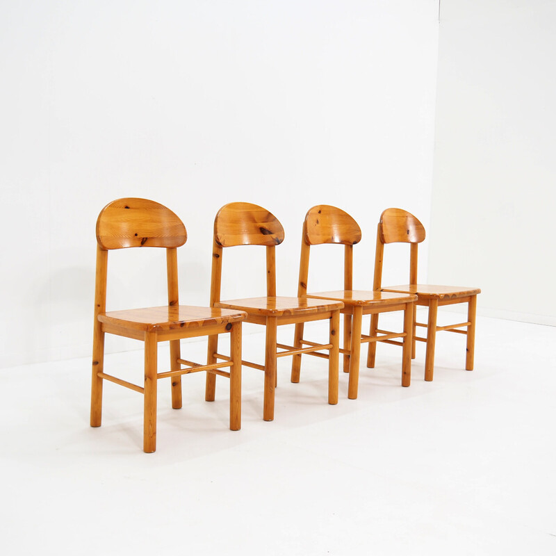 Set di 10 sedie vintage "Rainer Daumiller" in legno di pino massiccio, anni '70