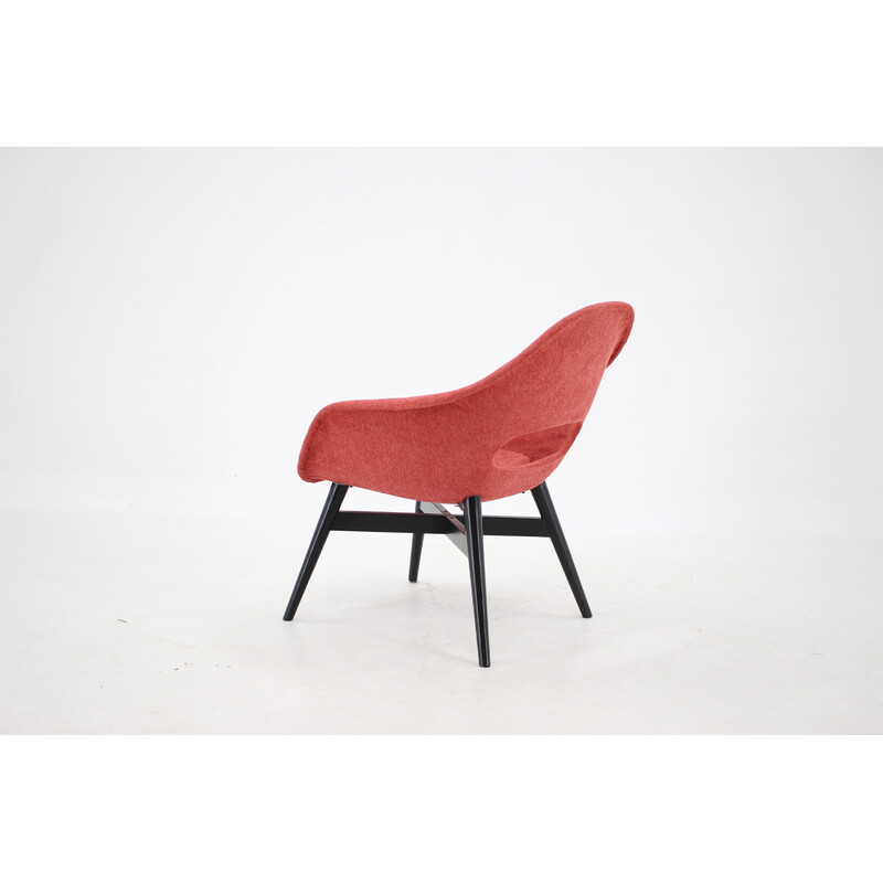 Vintage fiberglass shell armchair by Miroslav Navratil, Czechoslovakia 1960s