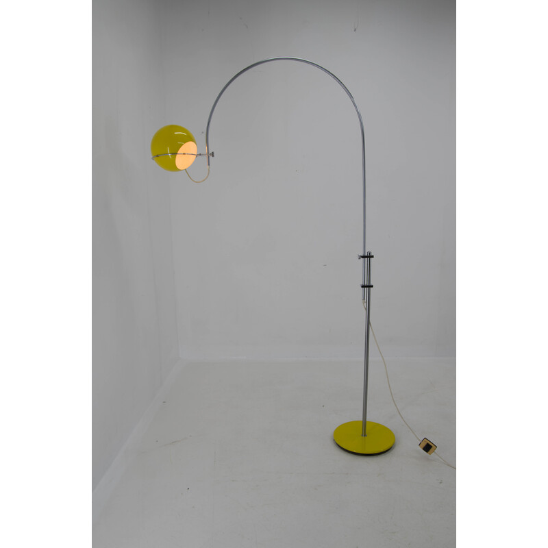 Vintage adjustable Arc floor lamp by Gepo, Netherland 1960s
