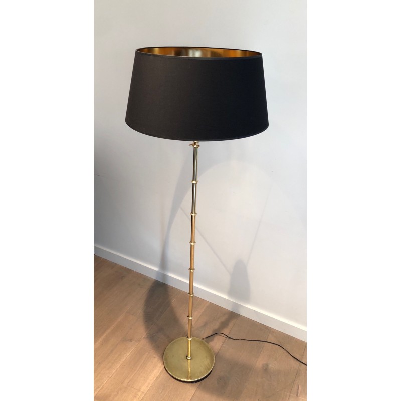 Vintage brass floor lamp, 1970