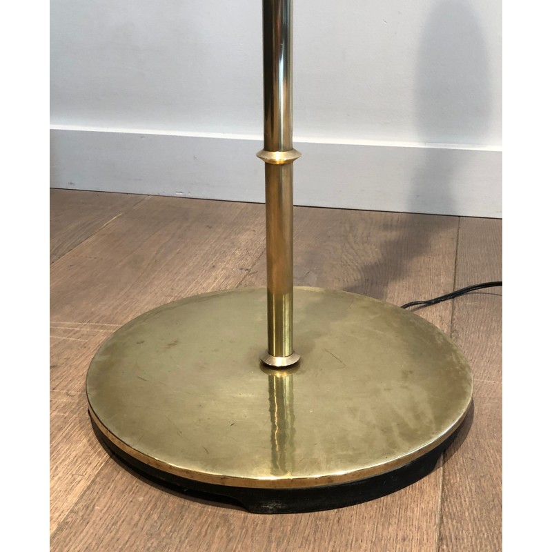 Vintage brass floor lamp, 1970