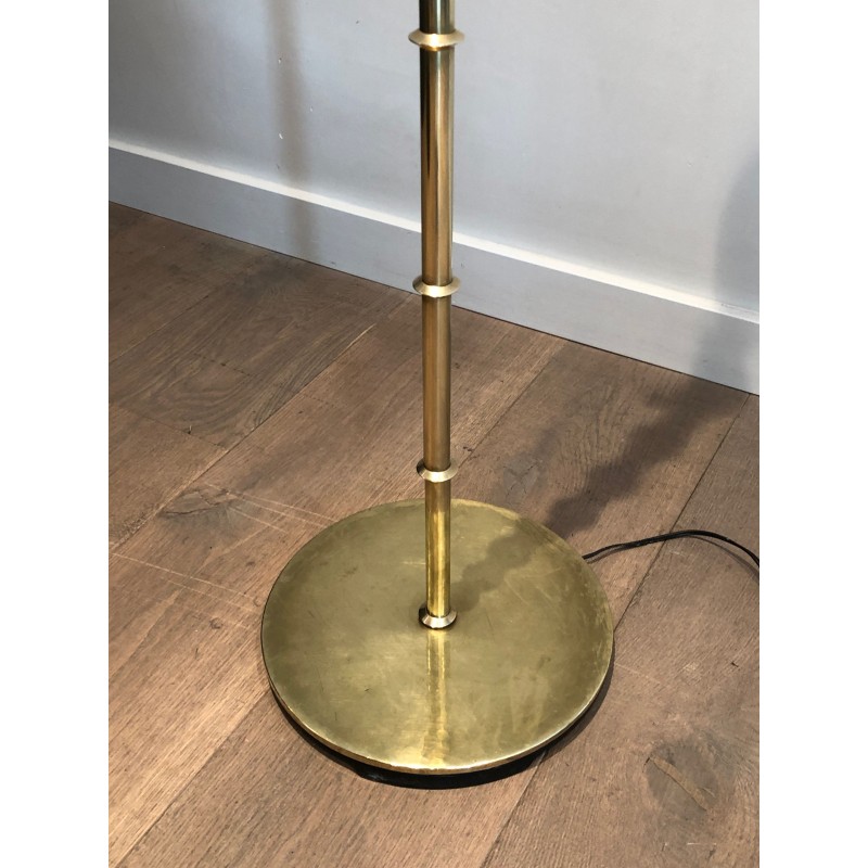 Vintage brass floor lamp, 1970