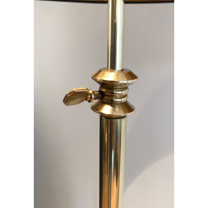 Vintage brass floor lamp, 1970