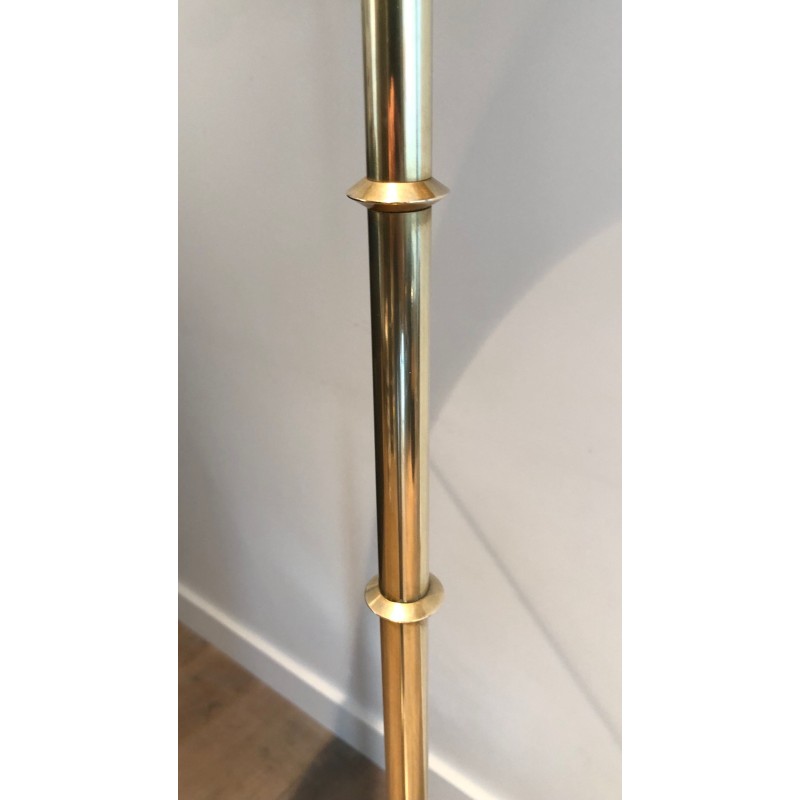 Vintage brass floor lamp, 1970