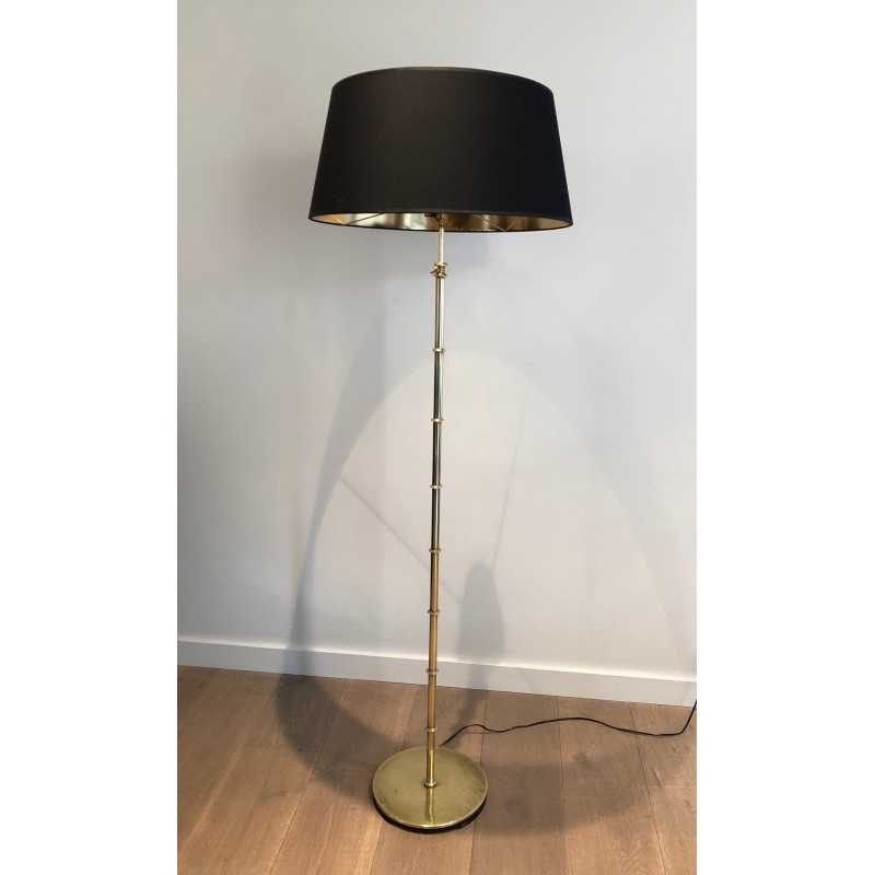 Vintage brass floor lamp, 1970