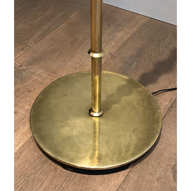 Vintage brass floor lamp, 1970