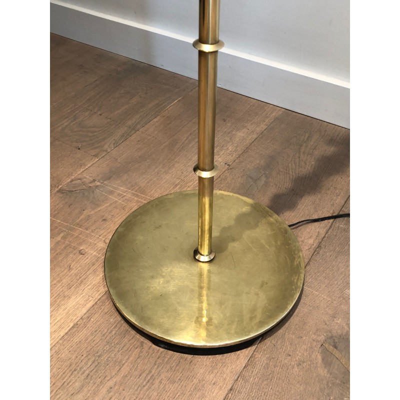Vintage brass floor lamp, 1970
