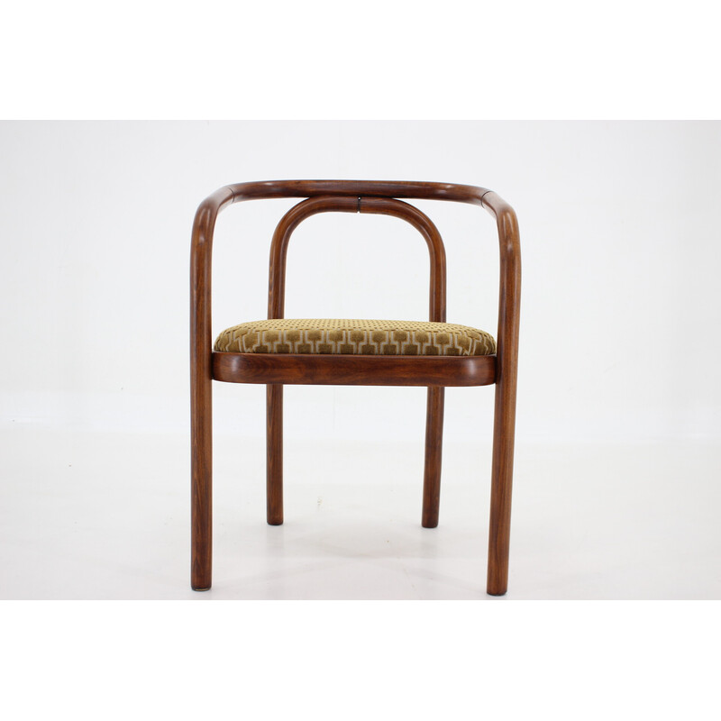 Vintage dining chair in Kirkby fabric by Antonin Suman for Ton, 1970s