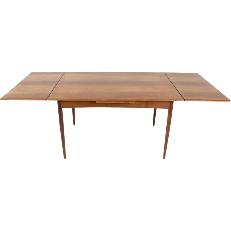 Mid century danish teak extendable dining table - 1960s