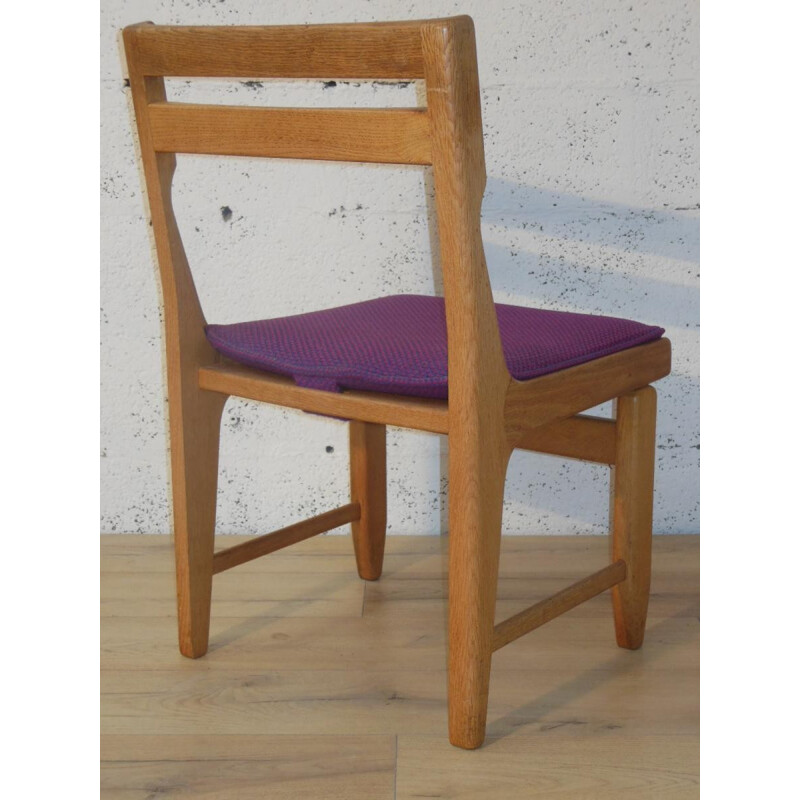 Suite of 6 "Raphaël" chairs, GUILLERME and CHAMBRON - 1960s