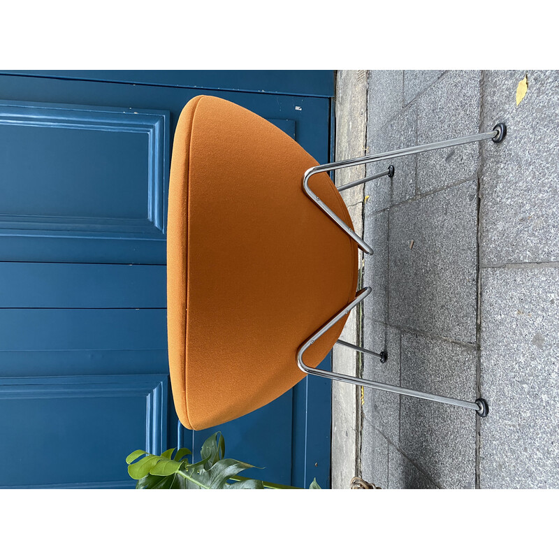 Poltrona vintage Slice arancione di Pierre Paulin