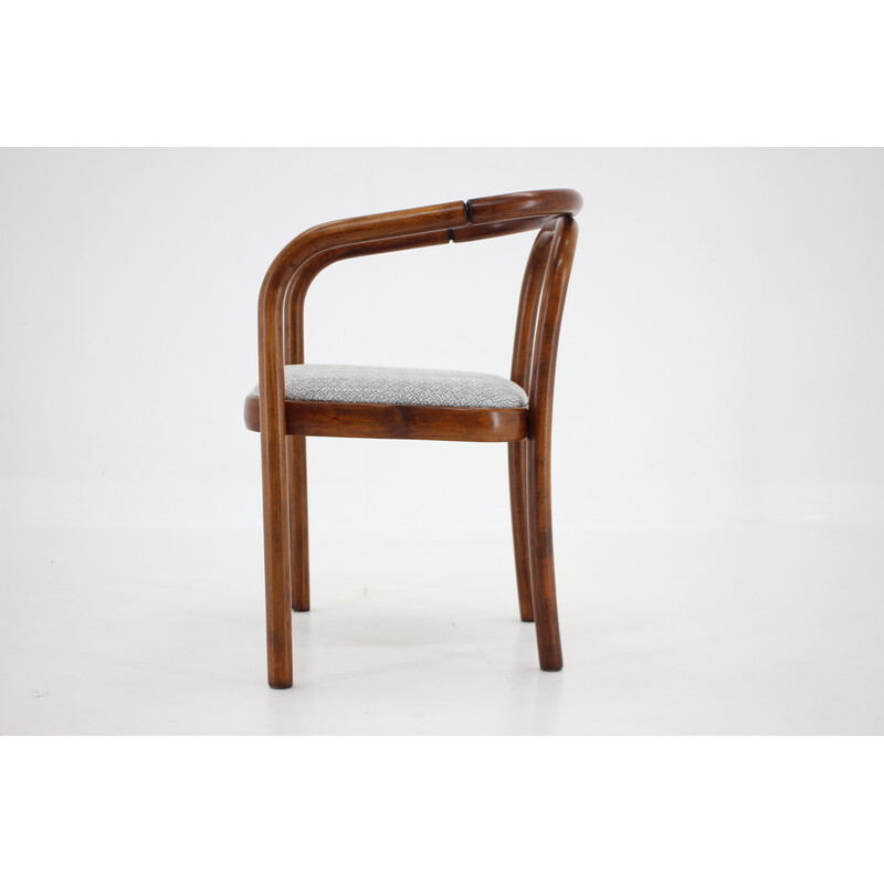 Cadeira de tecido Vintage Kirkby de Antonin Suman para Ton, década de 1970