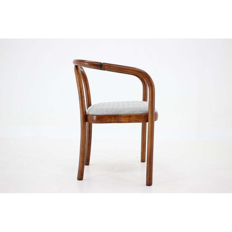 Cadeira de tecido Vintage Kirkby de Antonin Suman para Ton, década de 1970