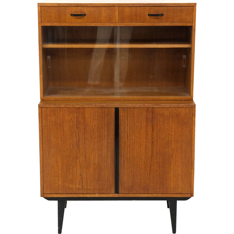 Vintage teak and beech cabinet for Bräntorps, Sweden 1960s