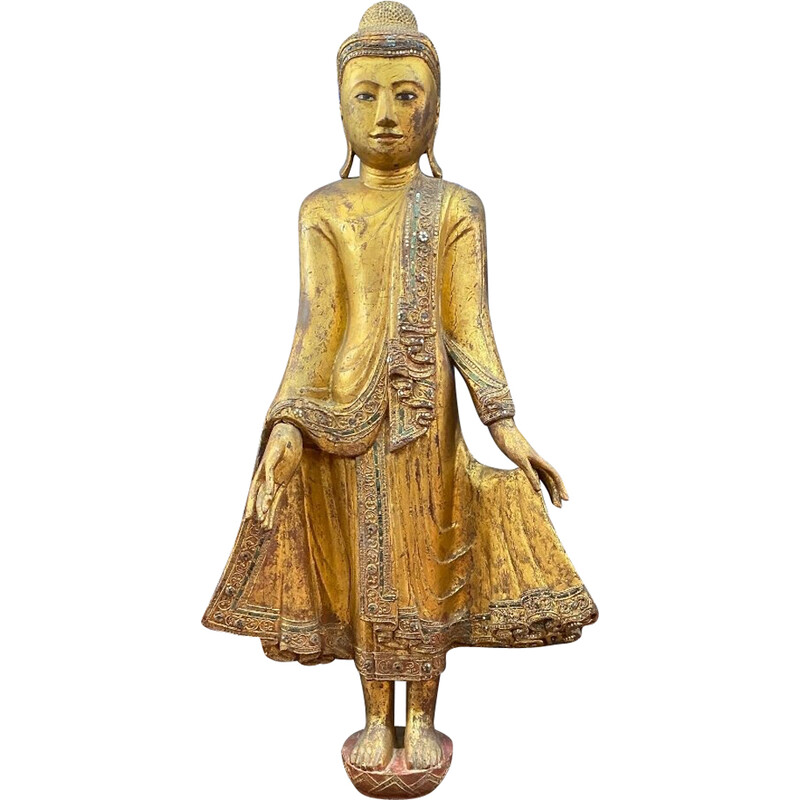 Vintage Mandalay Buddha cculpture