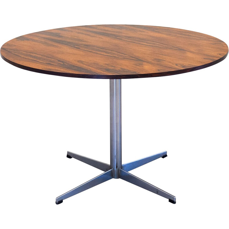 Round rosewood dining table - 1960s