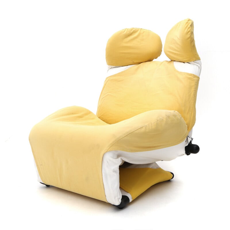 Vintage "Wink" stalen buisfauteuil van Toshiyuki Kita voor Cassina, jaren 1980