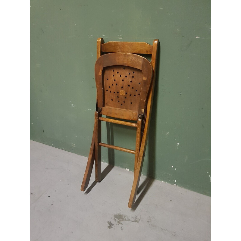 Vintage folding chair for children by Venesta, Estonia