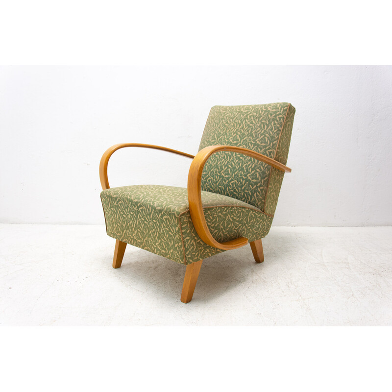 Fauteuil vintage en bois courbé par Jindřich Halabala pour Up Závody, 1950