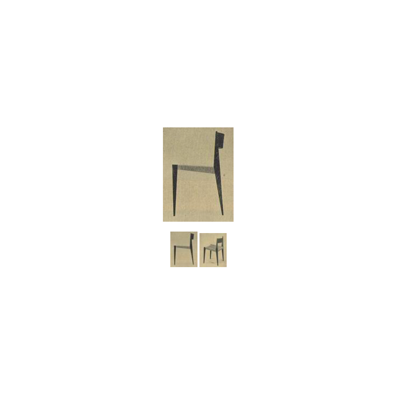 Paar vintage minimalistische "Pia" stoelen van Poul Cadovius voor Royal Persiennen, Denemarken 1958s