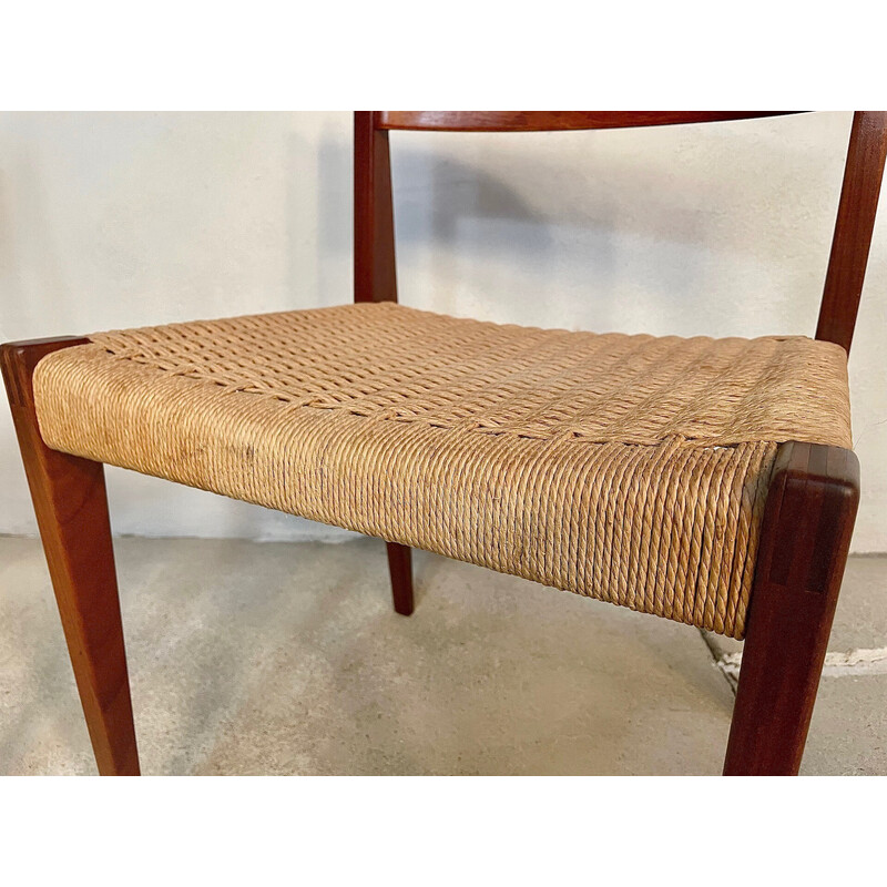 Par de cadeiras "Pia" minimalistas vintage de Poul Cadovius para Royal Persiennen, Dinamarca 1958