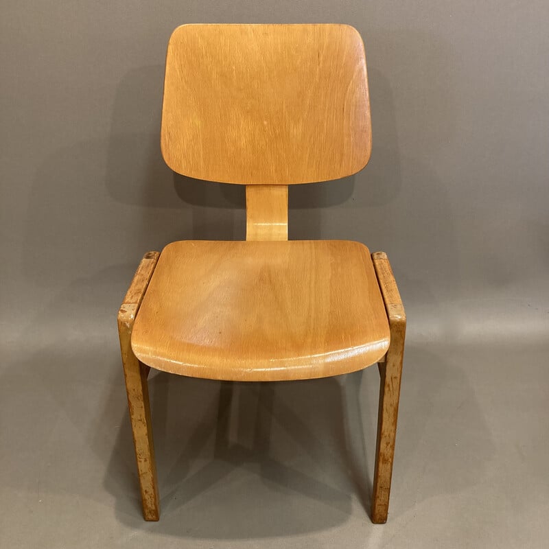 Vintage beechwood chair by Egon Eiermann