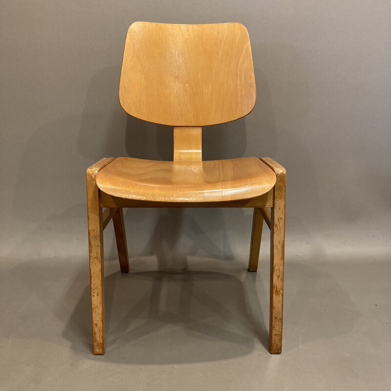 Vintage beechwood chair by Egon Eiermann
