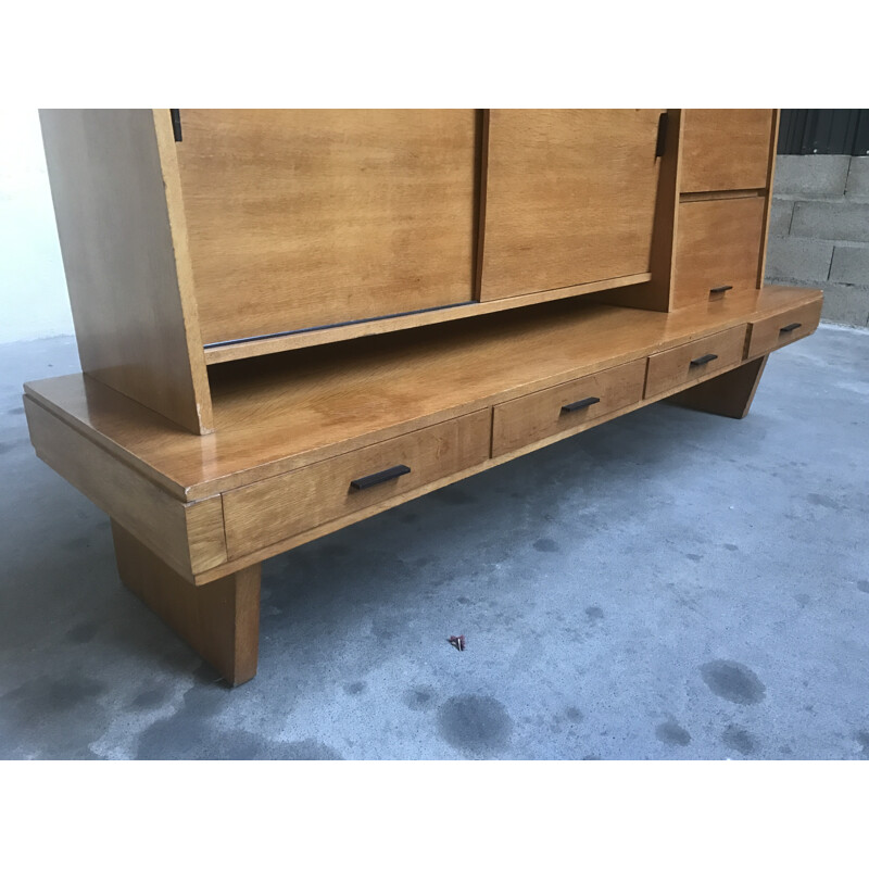 Large oak sideboard Maurice Pré - 1950s