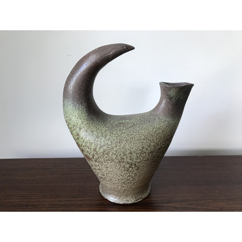 Vintage ceramic zoomorphic vase by Gobled