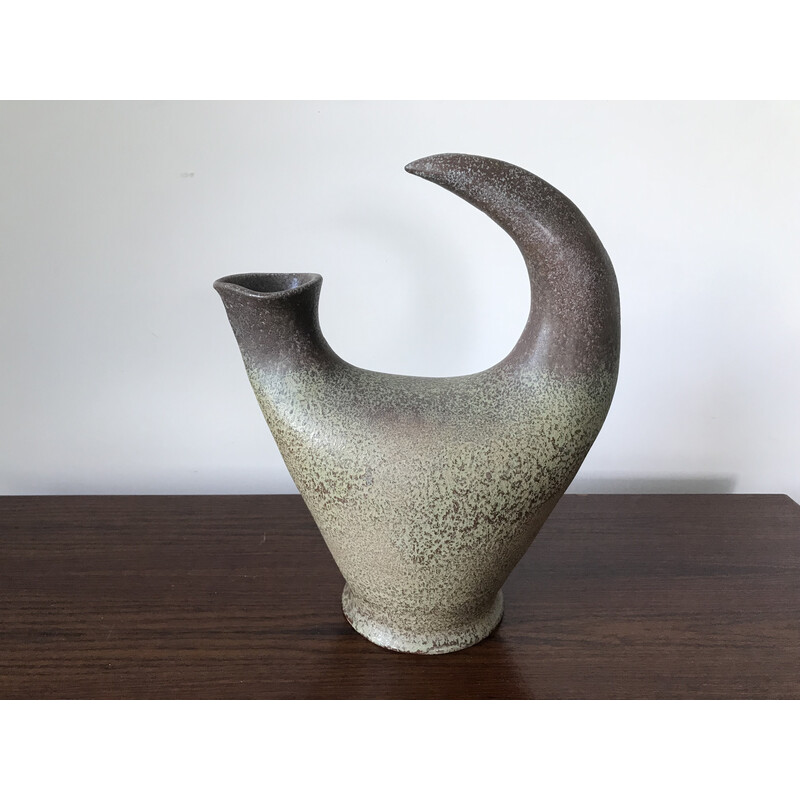 Vintage ceramic zoomorphic vase by Gobled
