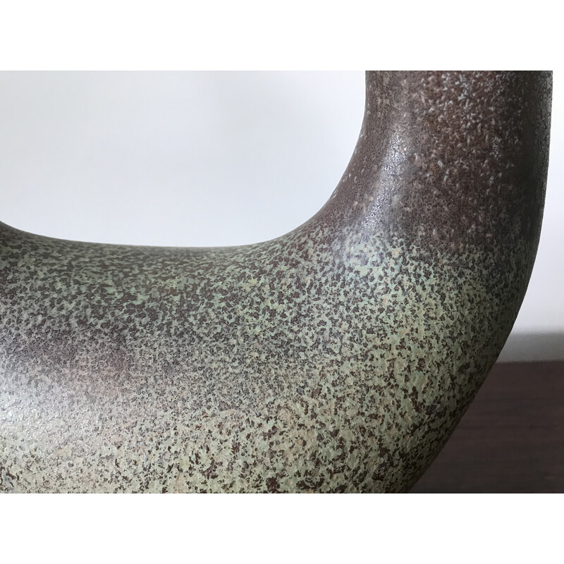 Vintage-Vase aus zoomorpher Keramik von Gobled