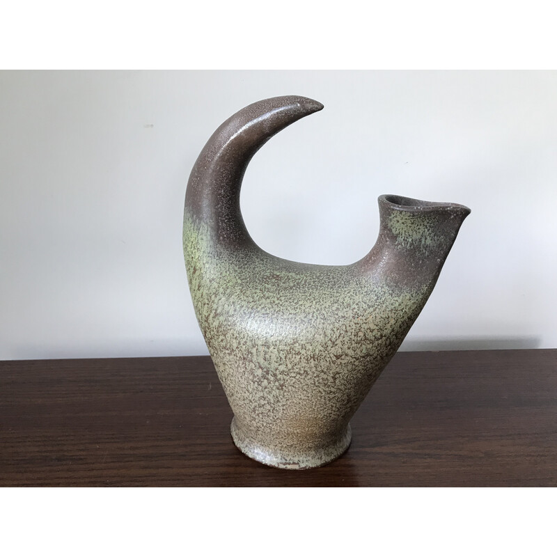 Vintage-Vase aus zoomorpher Keramik von Gobled