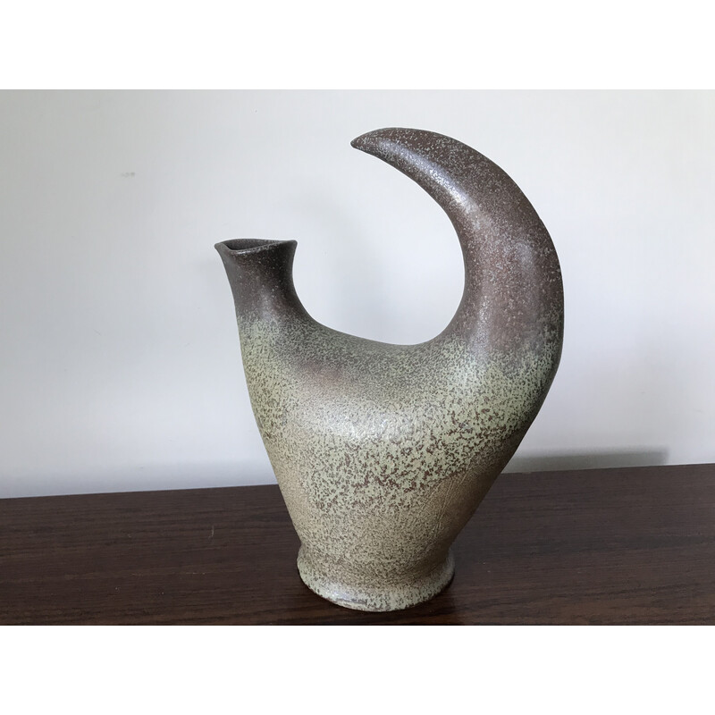 Vintage ceramic zoomorphic vase by Gobled