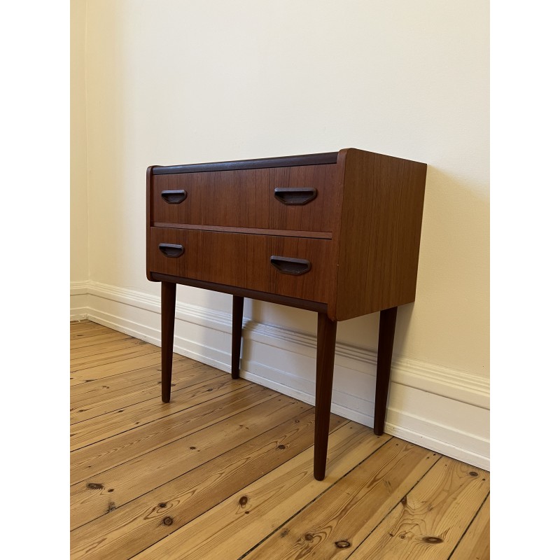 Vintage chest of drawers in teak veneer and solid wood by Poul Westergaar, Denmark 1960s