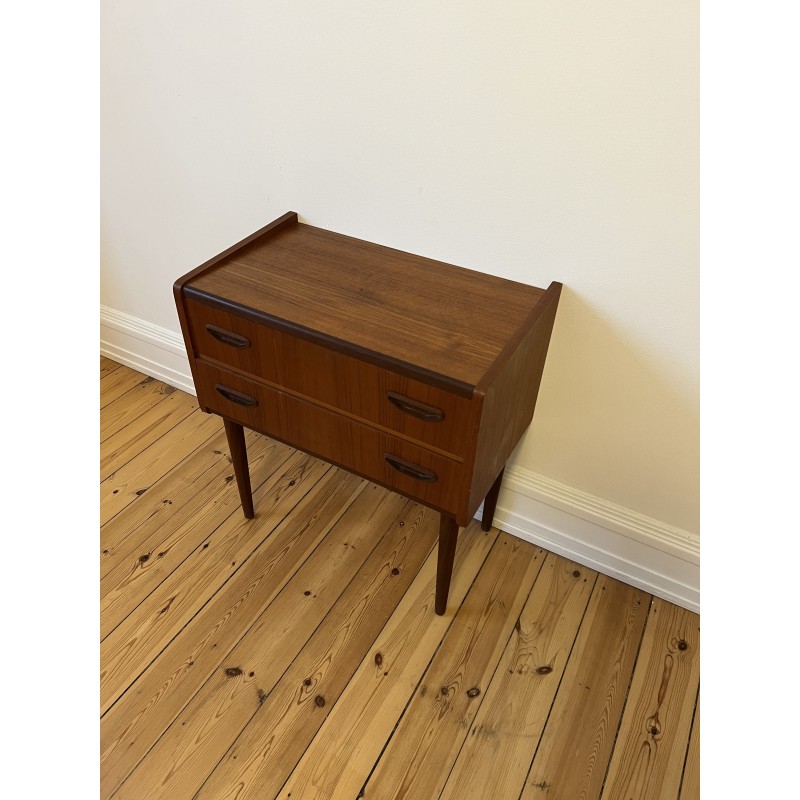 Vintage chest of drawers in teak veneer and solid wood by Poul Westergaar, Denmark 1960s