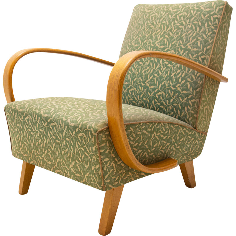 Vintage bentwood armchair by Jindřich Halabala for Up Závody, 1950s