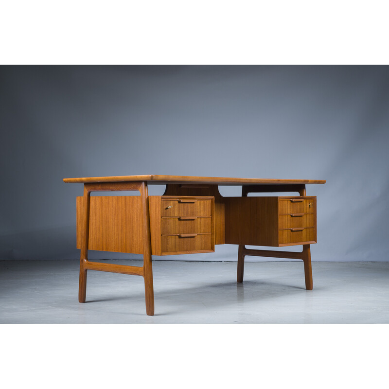 Bureau vintage 75 en teck par Gunni Omann pour Omann Jun Furniture Factory, 1960