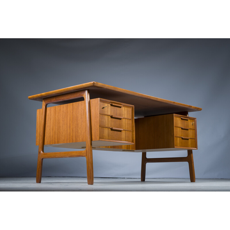 Bureau vintage 75 en teck par Gunni Omann pour Omann Jun Furniture Factory, 1960