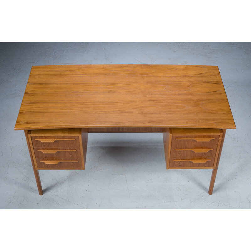 Bureau vintage Boomerang en teck, Danemark 1960