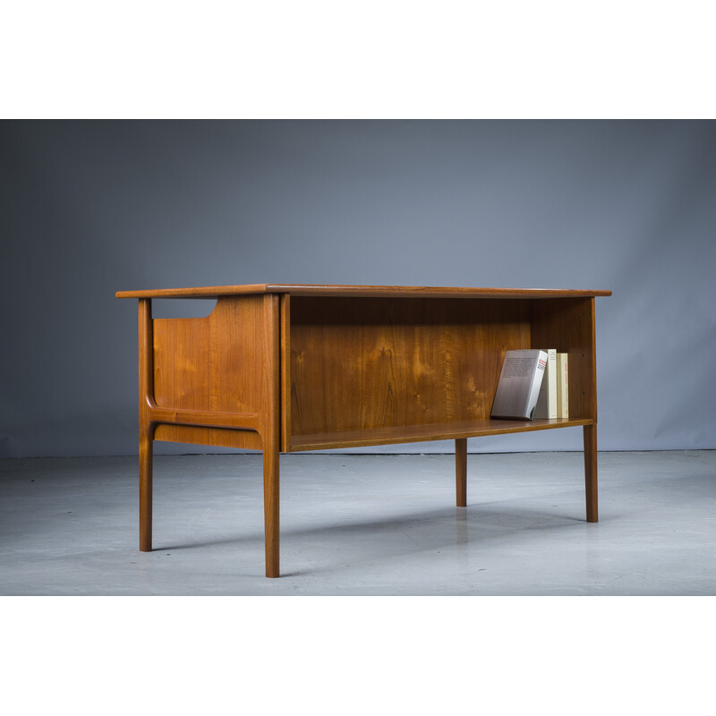 Vintage Boomerang desk in teak, Denmark 1960